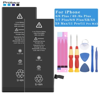 Для iPhone 6 6S Plus 7 8 Plus X Xs Max Xr 11 Pro Max Аккумулятор Высокой емкости Bateria Сменный Аккумулятор Для iPhone6
