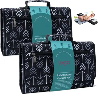 Дорожная сумка для детских подгузников, водонепроницаемый Портативный Складной коврик для пеленания, напольный Моющийся органайзер для подгузников на открытом воздухе