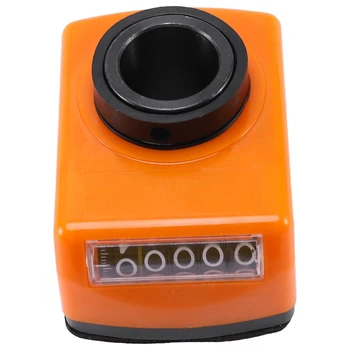 Цифровой индикатор положения детали токарного станка диаметром 20 мм оранжевого цвета